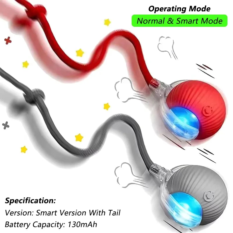Smart Rolling Cat Ball – Self-Moving Interactive Toy