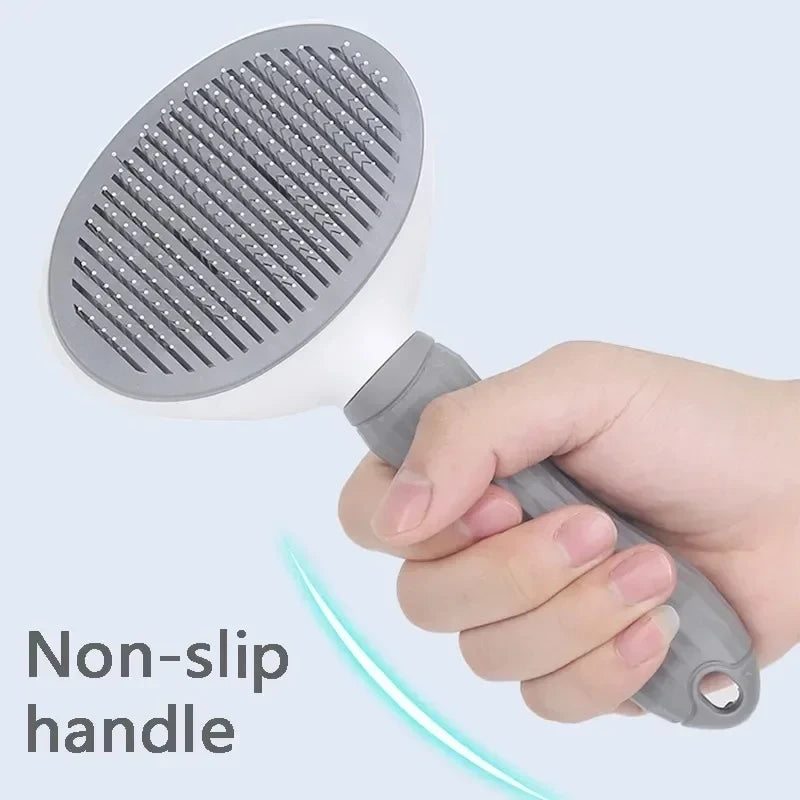 One-Click Self-Cleaning Pet Brush
